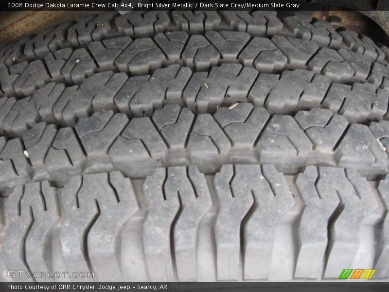 Bright Silver Metallic / Dark Slate Gray/Medium Slate Gray 2008 Dodge Dakota Laramie Crew Cab 4x4