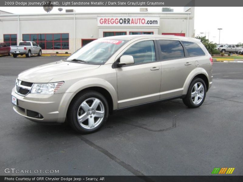Light Sandstone Metallic / Dark Slate Gray/Light Graystone 2009 Dodge Journey SXT AWD