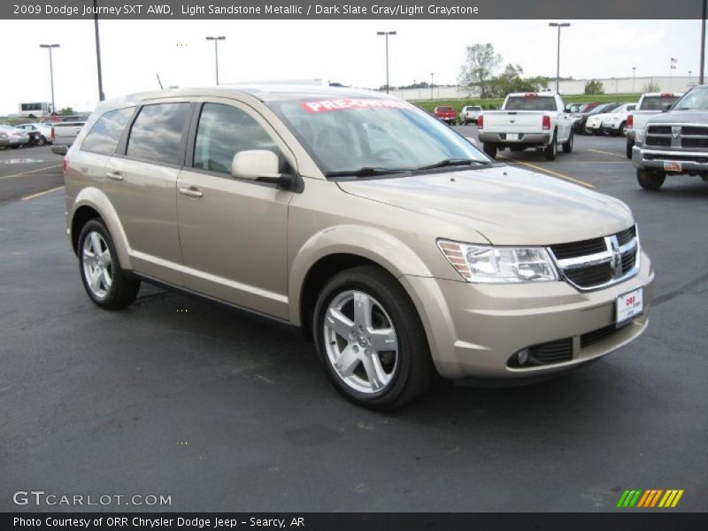 Light Sandstone Metallic / Dark Slate Gray/Light Graystone 2009 Dodge Journey SXT AWD