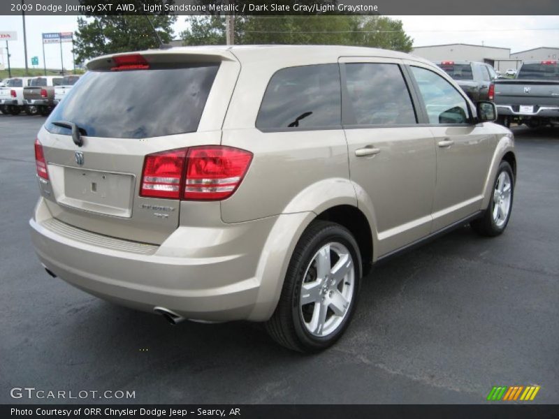 Light Sandstone Metallic / Dark Slate Gray/Light Graystone 2009 Dodge Journey SXT AWD
