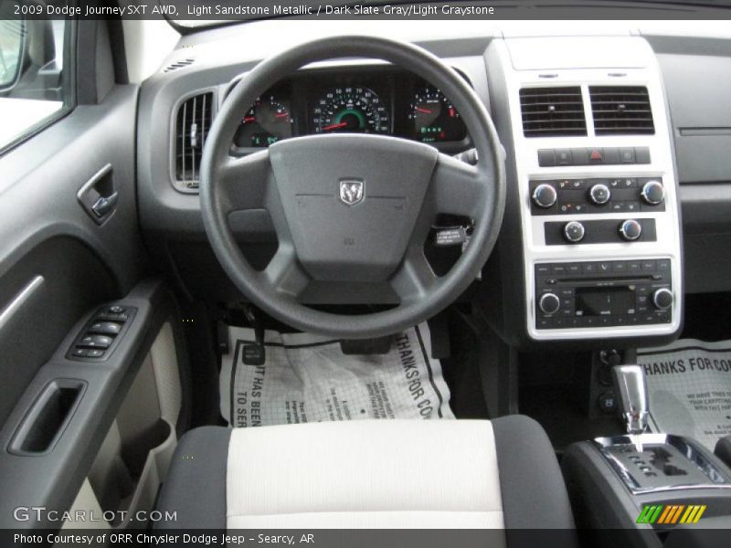 Light Sandstone Metallic / Dark Slate Gray/Light Graystone 2009 Dodge Journey SXT AWD