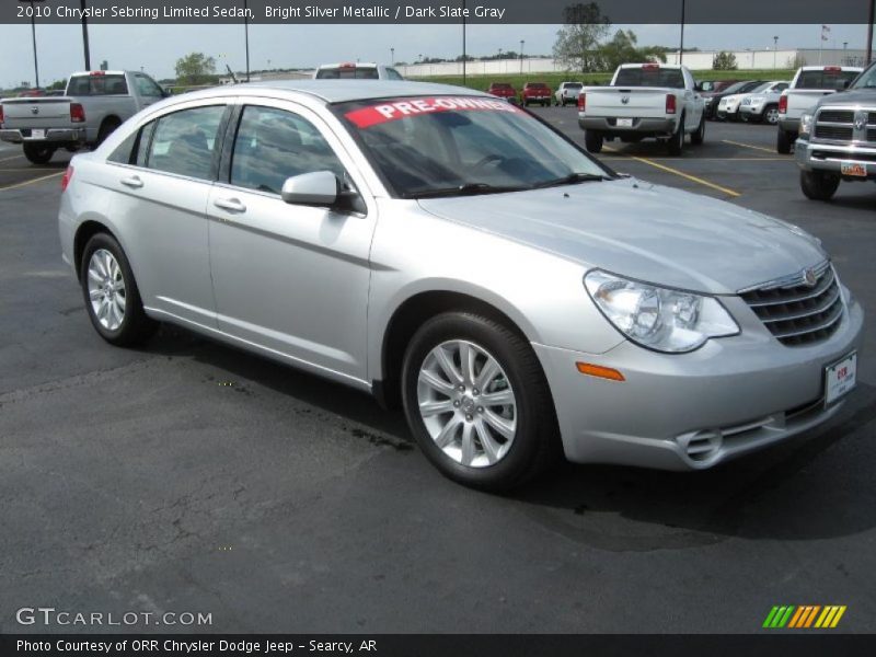 Bright Silver Metallic / Dark Slate Gray 2010 Chrysler Sebring Limited Sedan