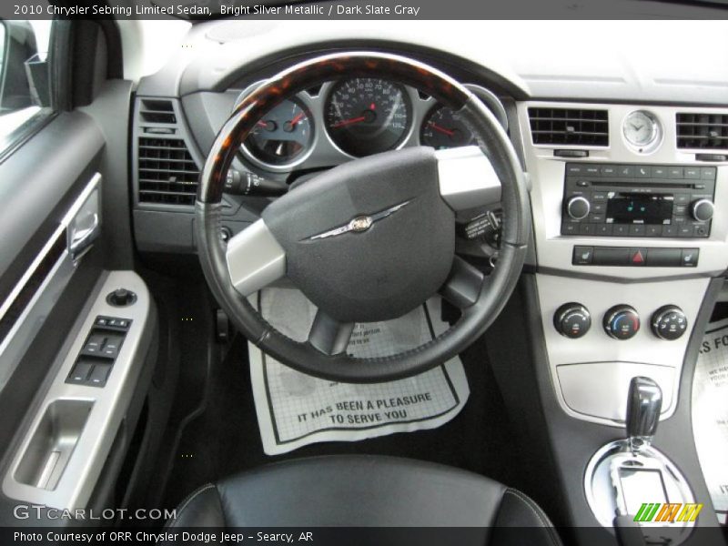 Bright Silver Metallic / Dark Slate Gray 2010 Chrysler Sebring Limited Sedan