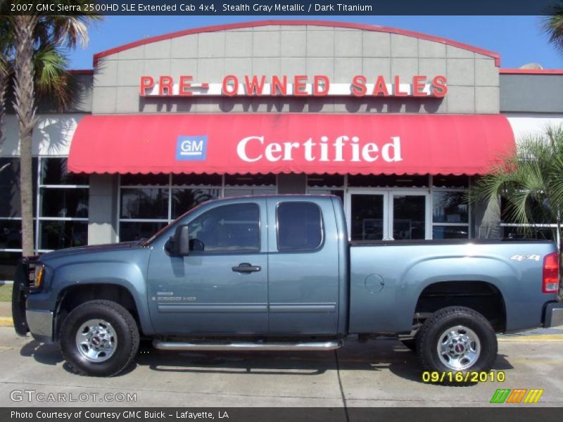 Stealth Gray Metallic / Dark Titanium 2007 GMC Sierra 2500HD SLE Extended Cab 4x4