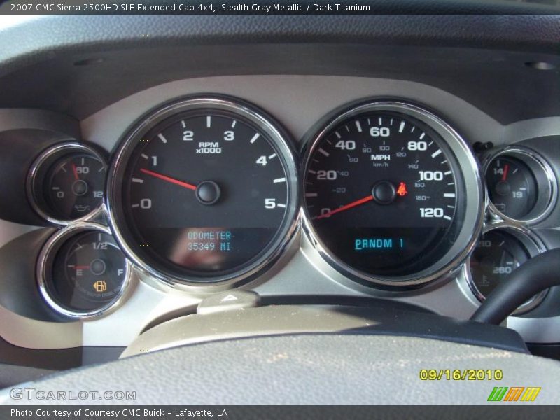 Stealth Gray Metallic / Dark Titanium 2007 GMC Sierra 2500HD SLE Extended Cab 4x4