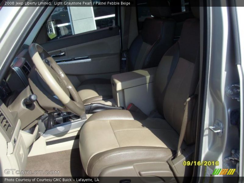 Light Graystone Pearl / Pastel Pebble Beige 2008 Jeep Liberty Limited