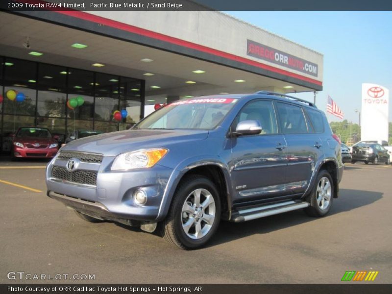 Pacific Blue Metallic / Sand Beige 2009 Toyota RAV4 Limited