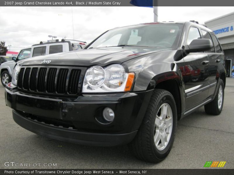 Black / Medium Slate Gray 2007 Jeep Grand Cherokee Laredo 4x4