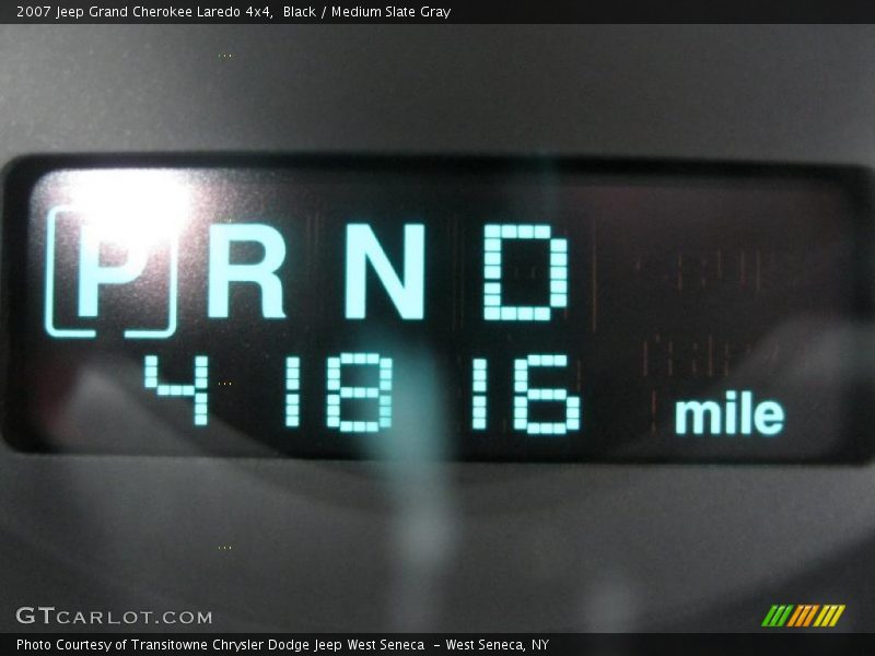 Black / Medium Slate Gray 2007 Jeep Grand Cherokee Laredo 4x4