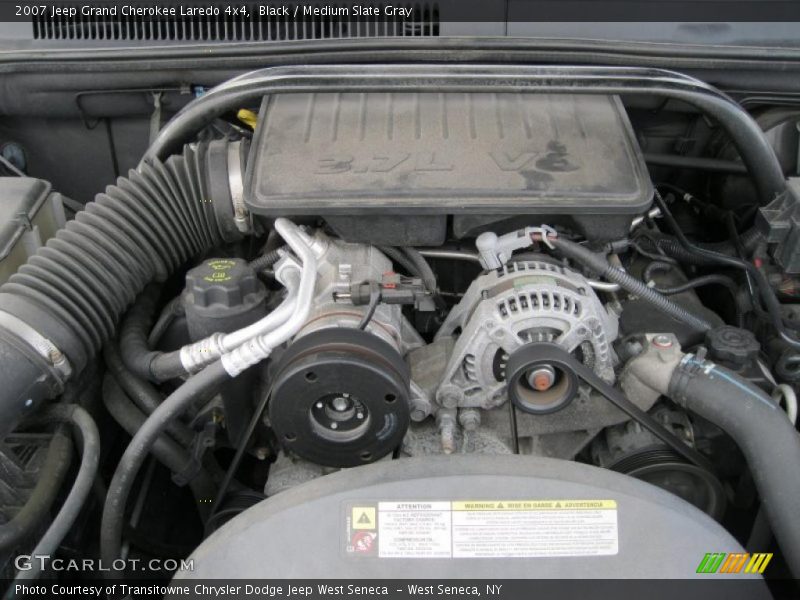 Black / Medium Slate Gray 2007 Jeep Grand Cherokee Laredo 4x4
