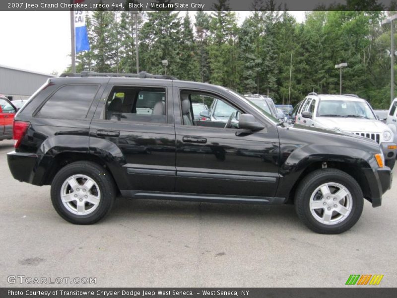 Black / Medium Slate Gray 2007 Jeep Grand Cherokee Laredo 4x4