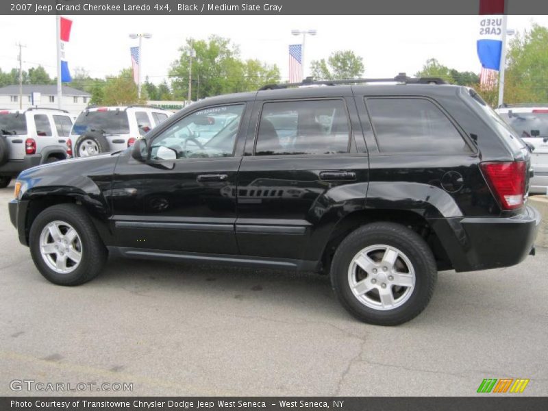 Black / Medium Slate Gray 2007 Jeep Grand Cherokee Laredo 4x4
