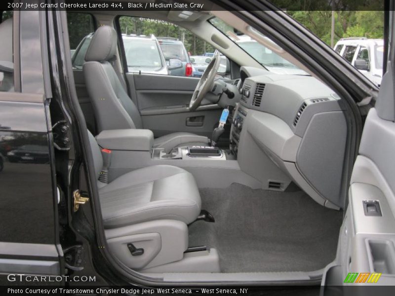Black / Medium Slate Gray 2007 Jeep Grand Cherokee Laredo 4x4