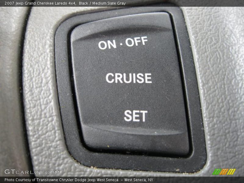 Black / Medium Slate Gray 2007 Jeep Grand Cherokee Laredo 4x4