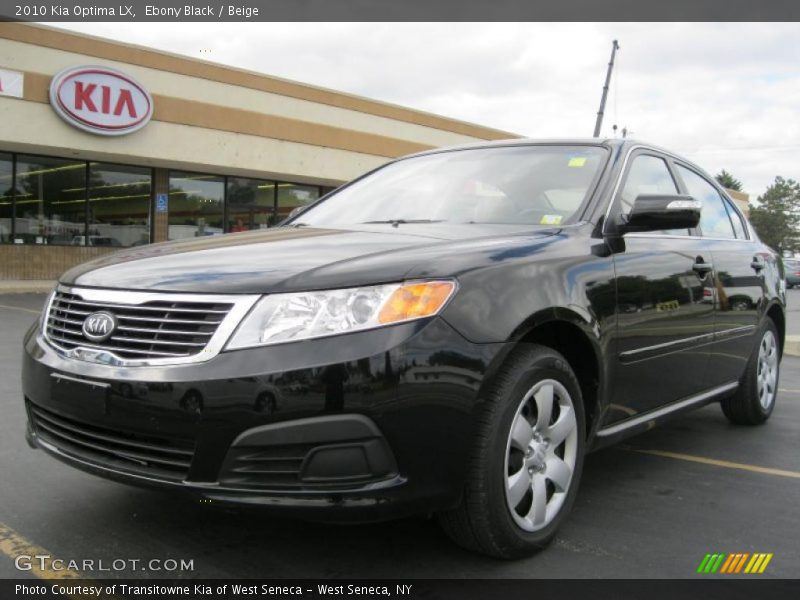 Ebony Black / Beige 2010 Kia Optima LX