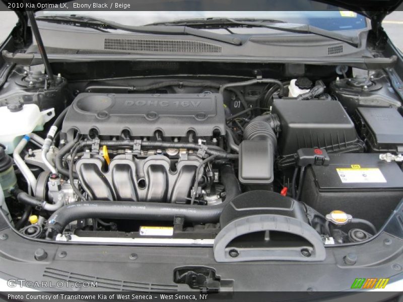 Ebony Black / Beige 2010 Kia Optima LX