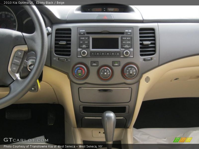 Ebony Black / Beige 2010 Kia Optima LX