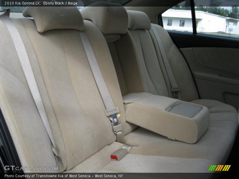 Ebony Black / Beige 2010 Kia Optima LX
