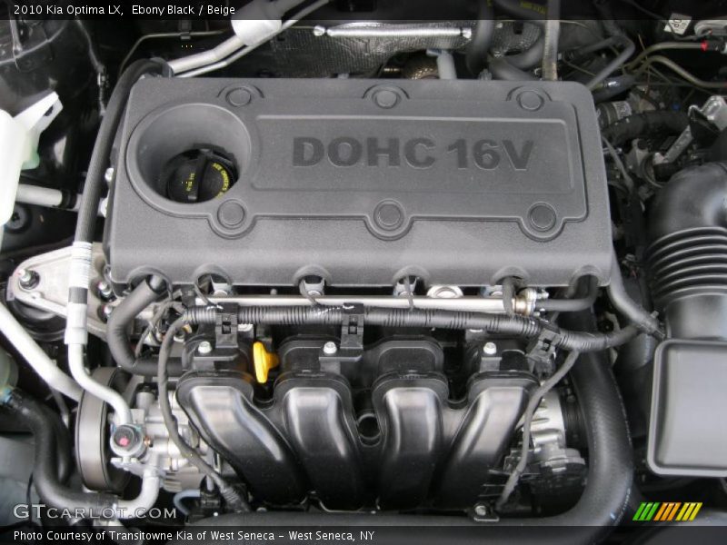 Ebony Black / Beige 2010 Kia Optima LX