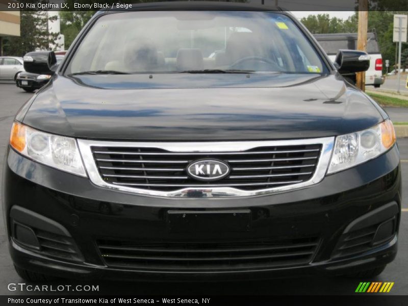 Ebony Black / Beige 2010 Kia Optima LX
