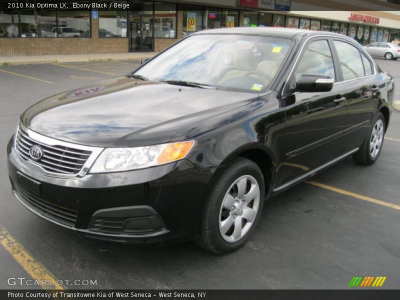 Ebony Black / Beige 2010 Kia Optima LX