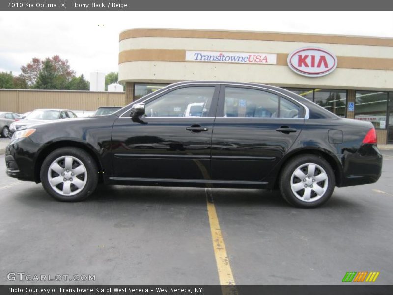 Ebony Black / Beige 2010 Kia Optima LX