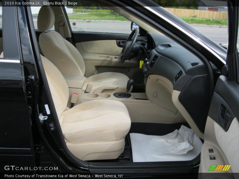 Ebony Black / Beige 2010 Kia Optima LX