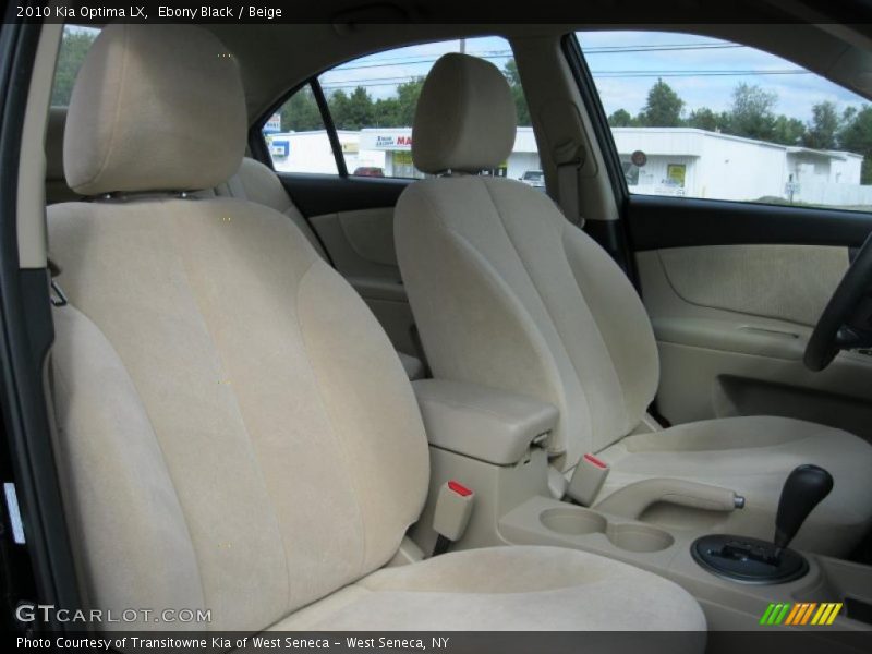 Ebony Black / Beige 2010 Kia Optima LX