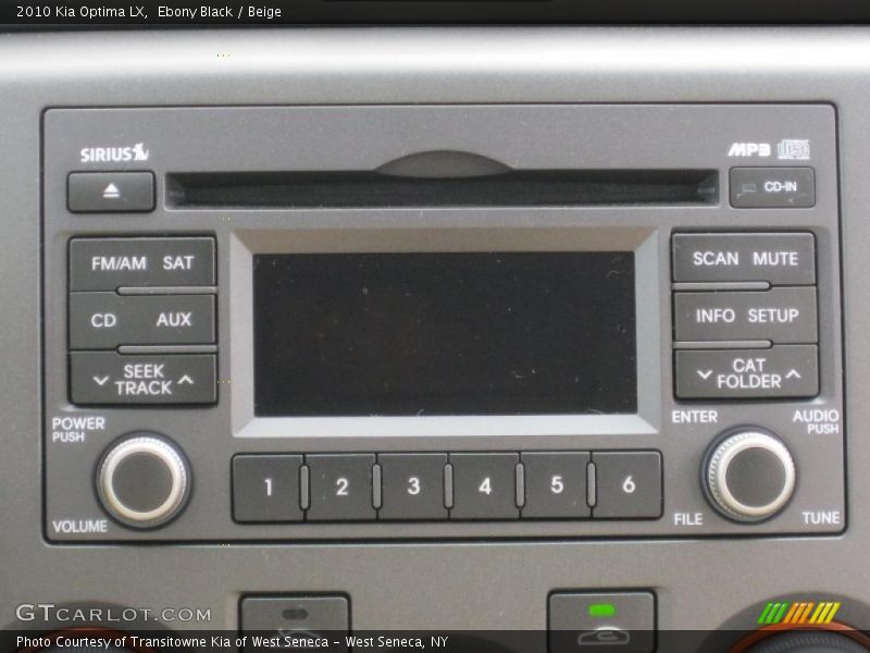 Ebony Black / Beige 2010 Kia Optima LX