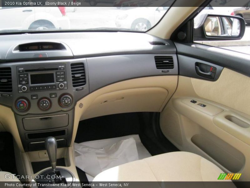 Ebony Black / Beige 2010 Kia Optima LX