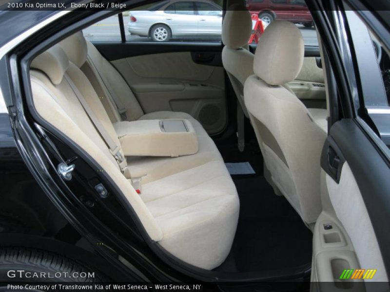 Ebony Black / Beige 2010 Kia Optima LX