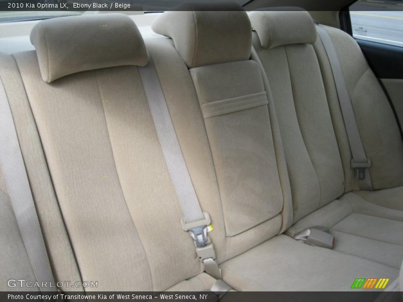 Ebony Black / Beige 2010 Kia Optima LX