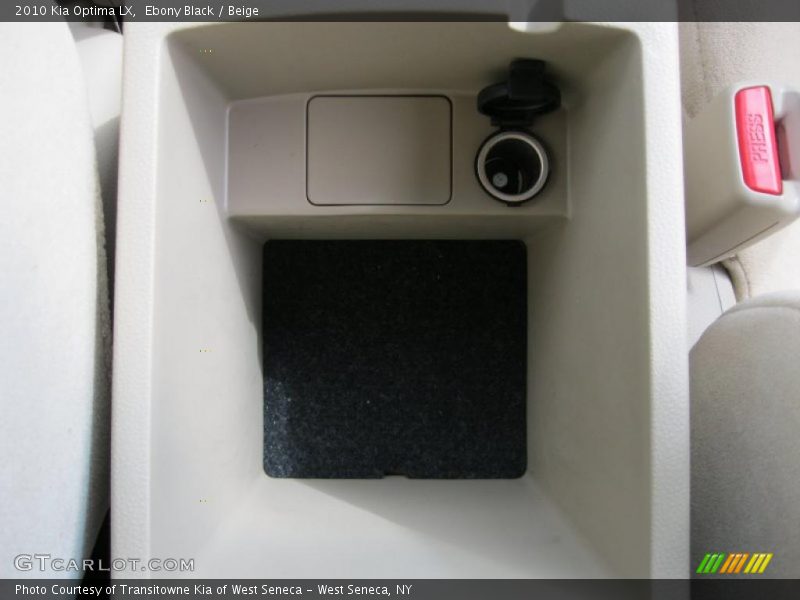 Ebony Black / Beige 2010 Kia Optima LX