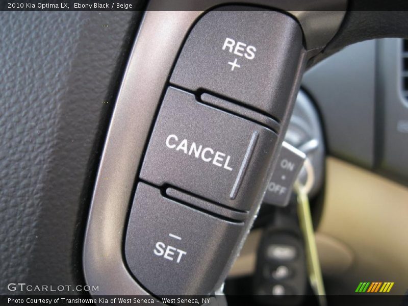 Ebony Black / Beige 2010 Kia Optima LX