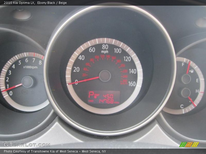 Ebony Black / Beige 2010 Kia Optima LX