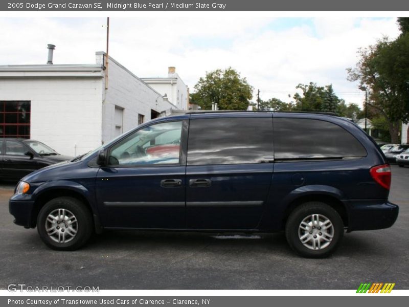 Midnight Blue Pearl / Medium Slate Gray 2005 Dodge Grand Caravan SE