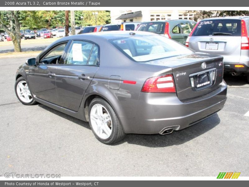 Carbon Bronze Metallic / Taupe 2008 Acura TL 3.2