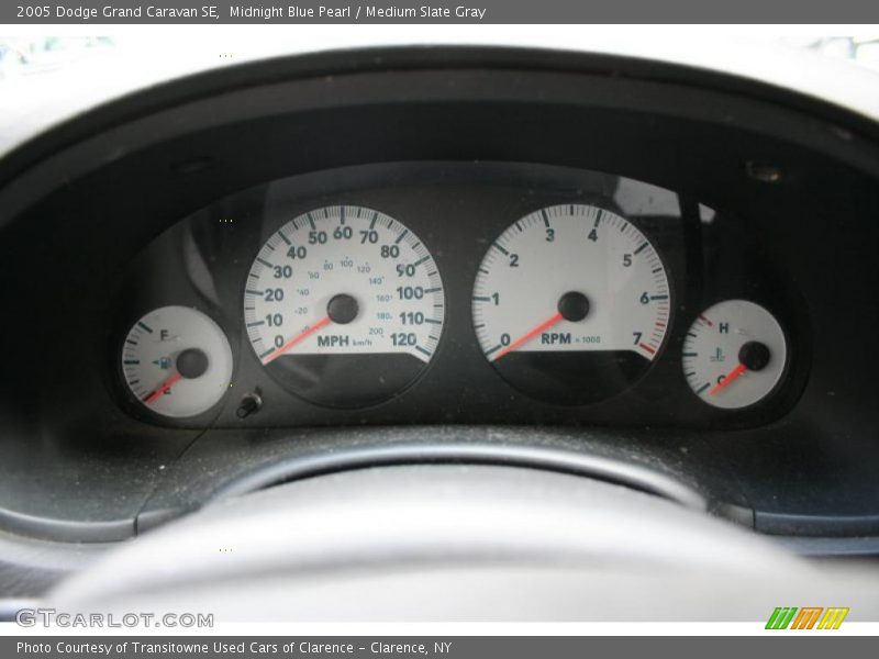 Midnight Blue Pearl / Medium Slate Gray 2005 Dodge Grand Caravan SE