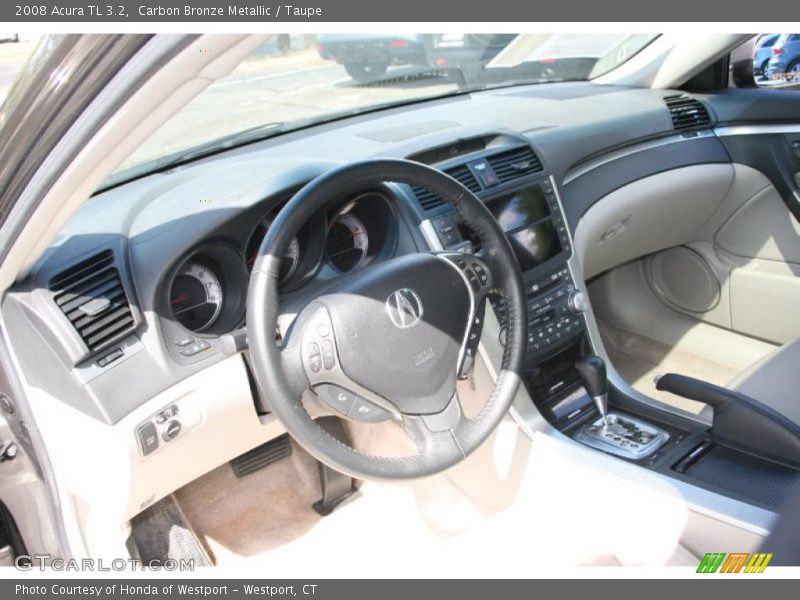 Carbon Bronze Metallic / Taupe 2008 Acura TL 3.2
