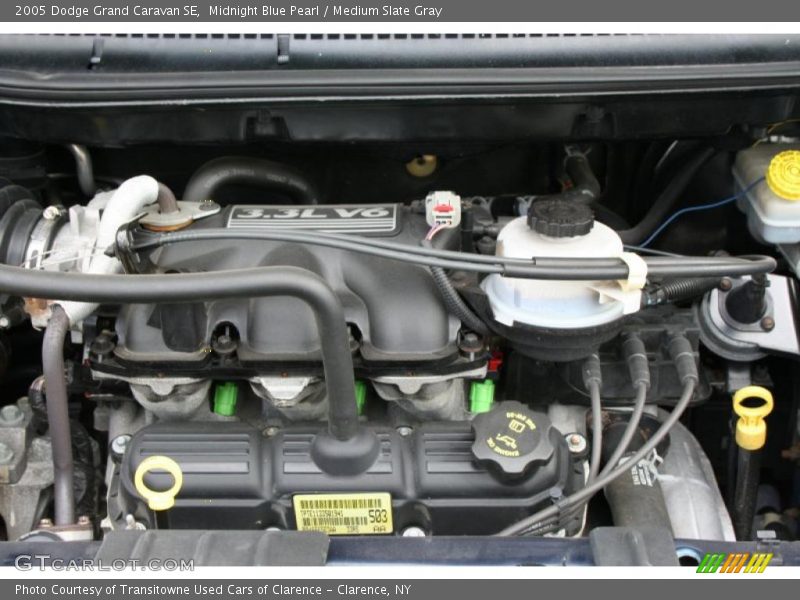 Midnight Blue Pearl / Medium Slate Gray 2005 Dodge Grand Caravan SE