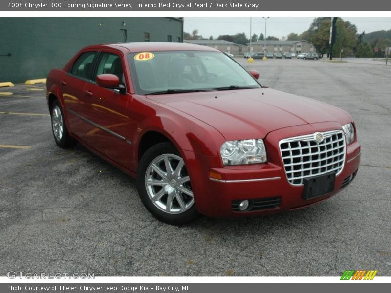 Inferno Red Crystal Pearl / Dark Slate Gray 2008 Chrysler 300 Touring Signature Series