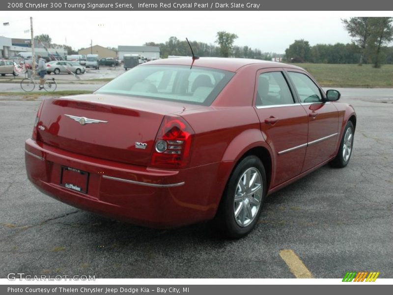 Inferno Red Crystal Pearl / Dark Slate Gray 2008 Chrysler 300 Touring Signature Series