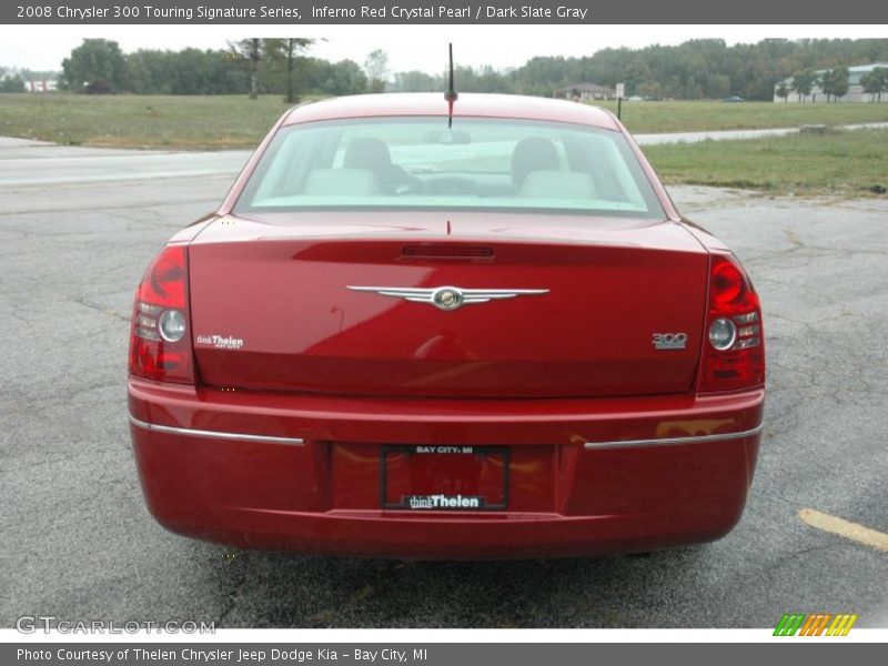 Inferno Red Crystal Pearl / Dark Slate Gray 2008 Chrysler 300 Touring Signature Series