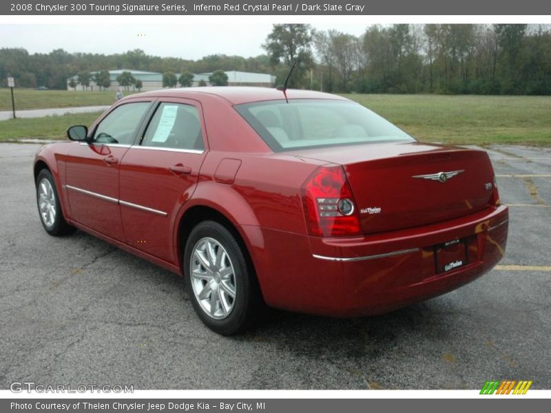 Inferno Red Crystal Pearl / Dark Slate Gray 2008 Chrysler 300 Touring Signature Series