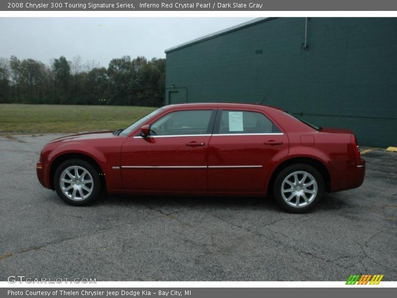 Inferno Red Crystal Pearl / Dark Slate Gray 2008 Chrysler 300 Touring Signature Series