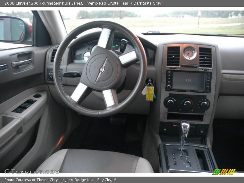 Inferno Red Crystal Pearl / Dark Slate Gray 2008 Chrysler 300 Touring Signature Series