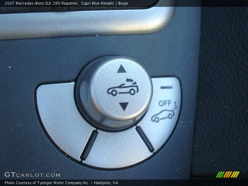 Capri Blue Metallic / Beige 2007 Mercedes-Benz SLK 280 Roadster