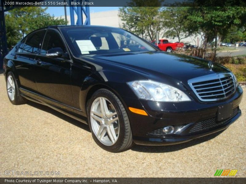 Black / Black 2008 Mercedes-Benz S 550 Sedan