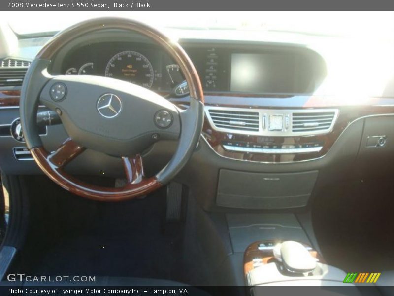 Black / Black 2008 Mercedes-Benz S 550 Sedan