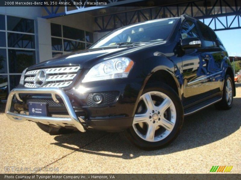 Black / Macadamia 2008 Mercedes-Benz ML 350 4Matic